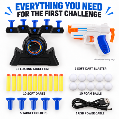 Floating Target Challenge Game – USB Powered Foam Dart Shooting Set