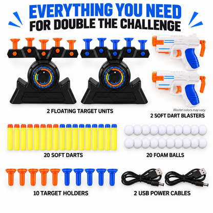 Floating Target Challenge Game – USB Powered Foam Dart Shooting Set