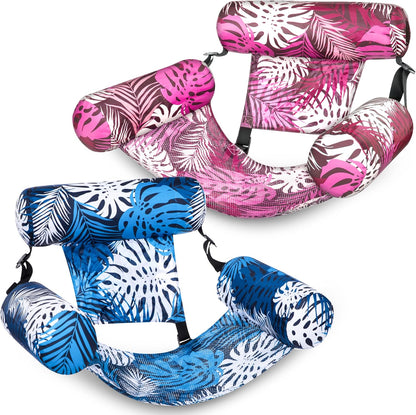 2-Pack 40%OFF, Inflatable Pool Chairs - Premium Fabric & Cool Mesh 🌊☀️
