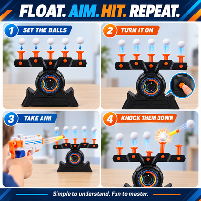 Floating Target Challenge Game – USB Powered Foam Dart Shooting Set