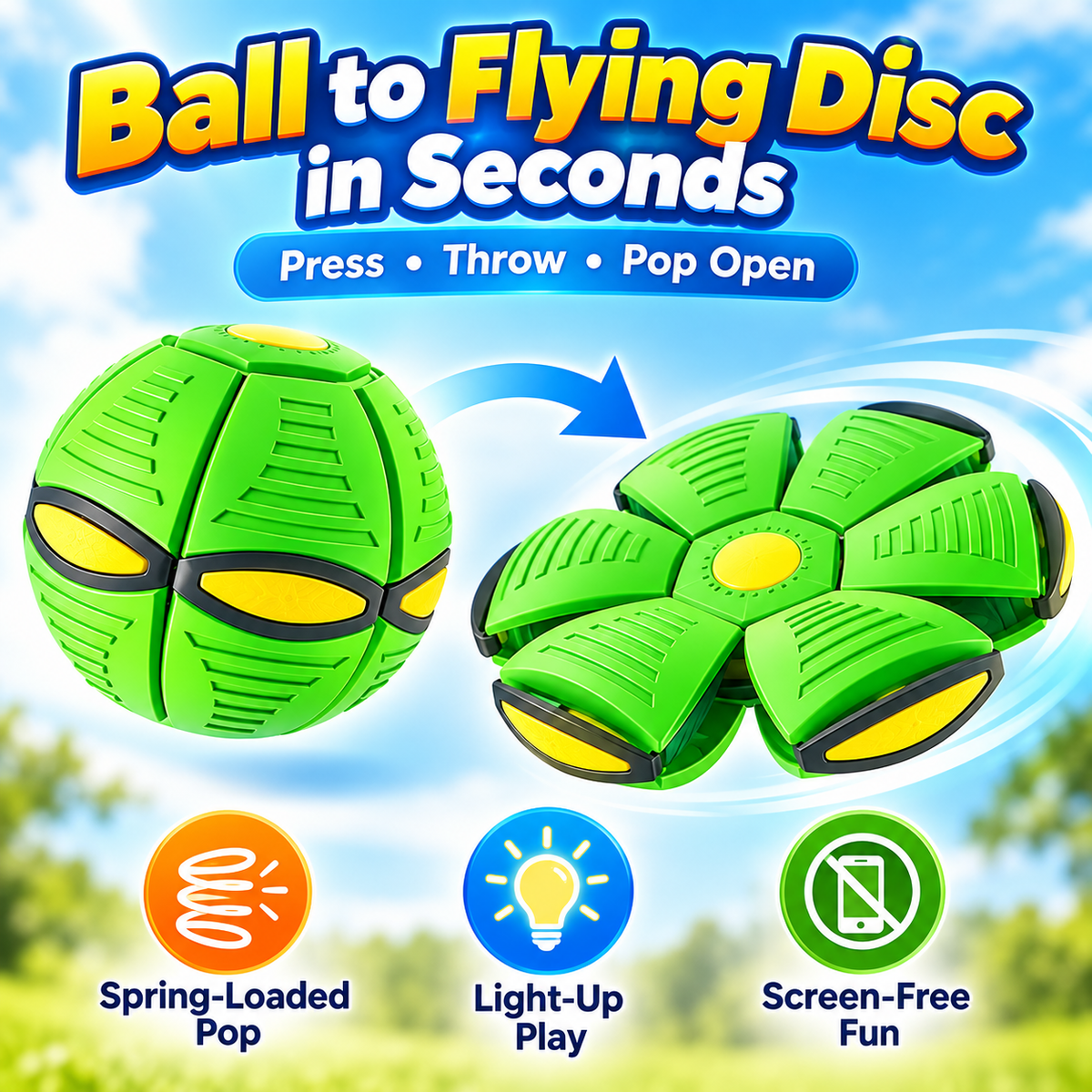 Ball and flying disc play modes