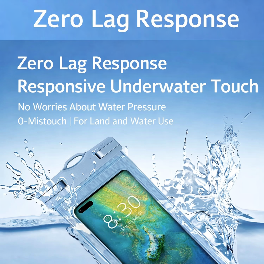 Universal IPX8 High-Transparency Waterproof Phone Pouch with Touch-Screen Support