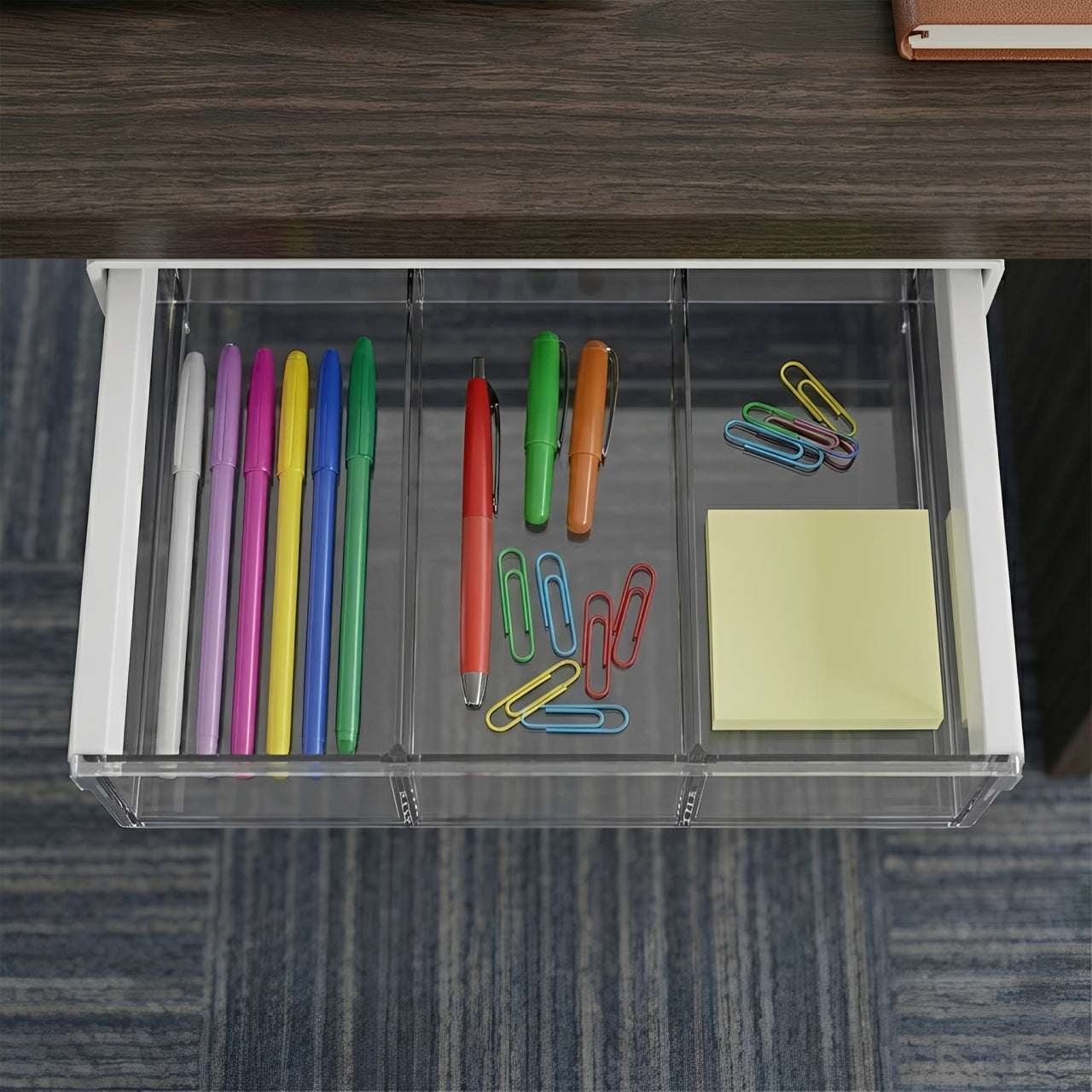 Hidden Under-Desk Storage Drawer